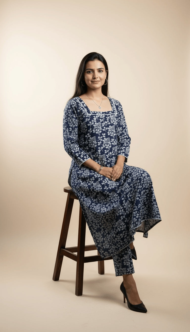 Bloom Printed Linen 2-Piece Co-ord Suit