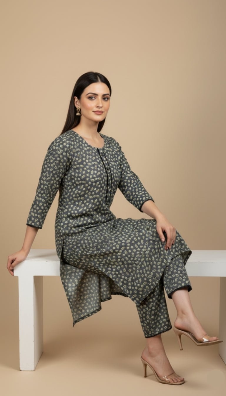 Amara Floral Linen 2-Piece Suit