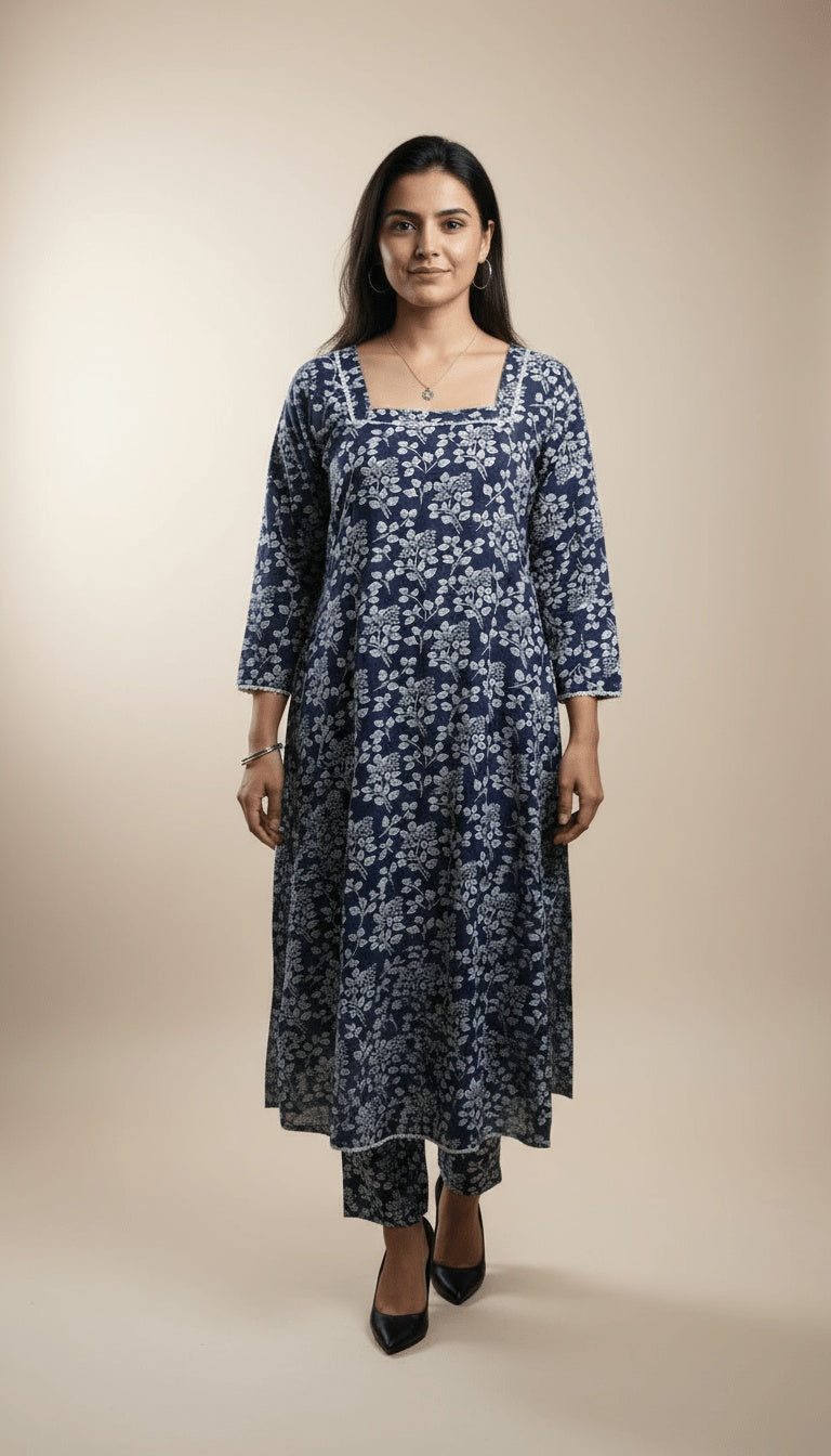 Bloom Printed Linen 2-Piece Co-ord Suit