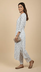 Meadow Whisper Printed Linen 2-Piece Co-ord Suit