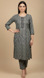Amara Floral Linen 2-Piece Suit