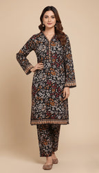 Binsaeed Khaddar Suit Multi-Floral Printed 2pc | SuitsMeUK